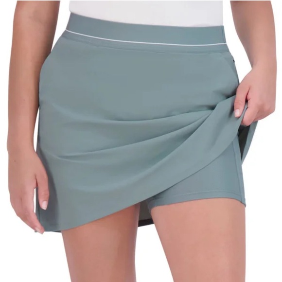 Soybu Pull On Women’s Green Skort w/Front and Side Zipper Pockets Size XL - Picture 2 of 10